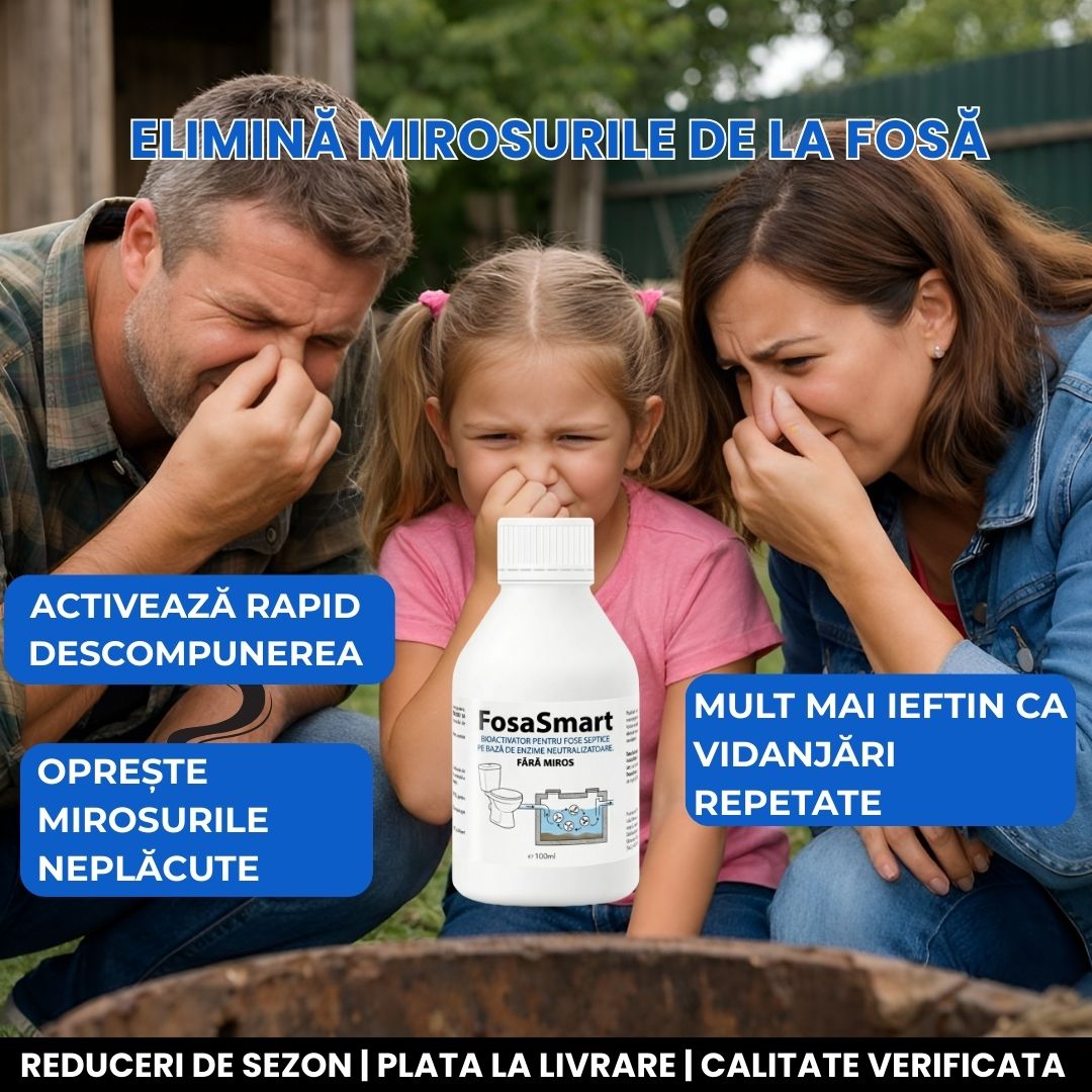 FosaSmart, BioActivator puternic, Scapă de mirosul fosei 100 / 200 / 400ml.