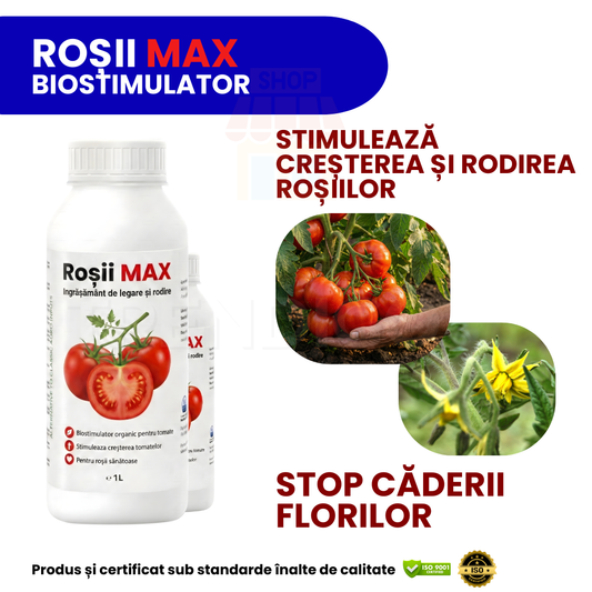 RoșiiMAX-Îngrășământ organic de legare și rodire, concentrat pentru roșii-1 LITRU