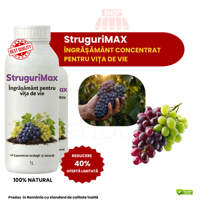 StruguriMAX- Stimulator pentru creșterea și protecția viței de vie 1 LITRU