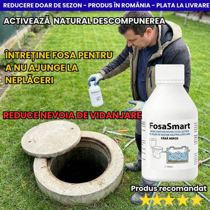 FosaSmart, BioActivator puternic, Scapă de mirosul fosei 100 / 200 / 400ml.