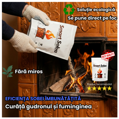 SmartSoba™-Curățare sobe și Hornuri, Dizolvă depunerile și Gudronul-200gr