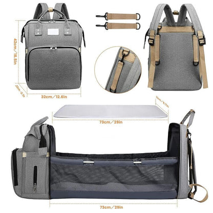 Rucsac cu patut extensibil,3 in 1,pentru mamici-multifunctional