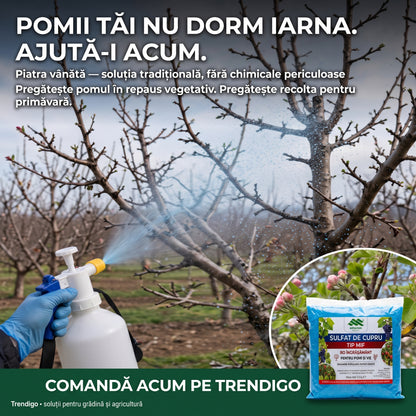 1+1 GRATIS Piatră Vânătă 250 gr + 250 gr. -  MIF îngrijire de toamnă-iarnă pentru POMI și VIE